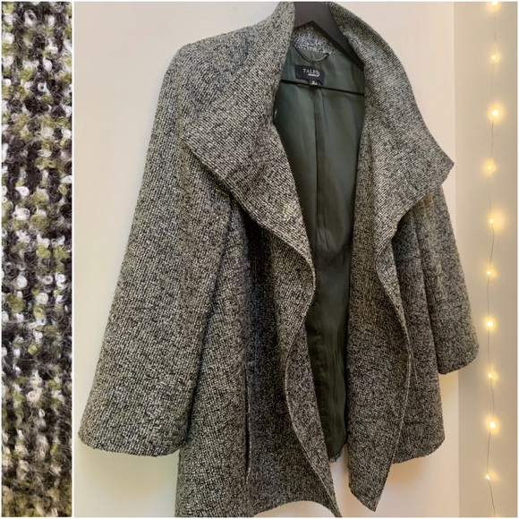Talbots Jackets & Blazers - Talbots Wool Blend Speckled Hunter Lining Pea Coat